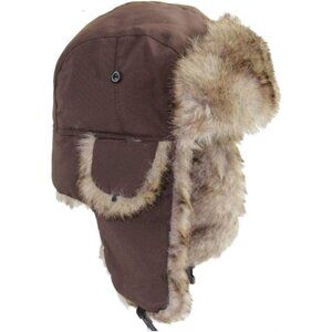Unisex Caremal 100% Polyester Skiing Trooper Winter Skiing Ear Flaps Trapper Hat